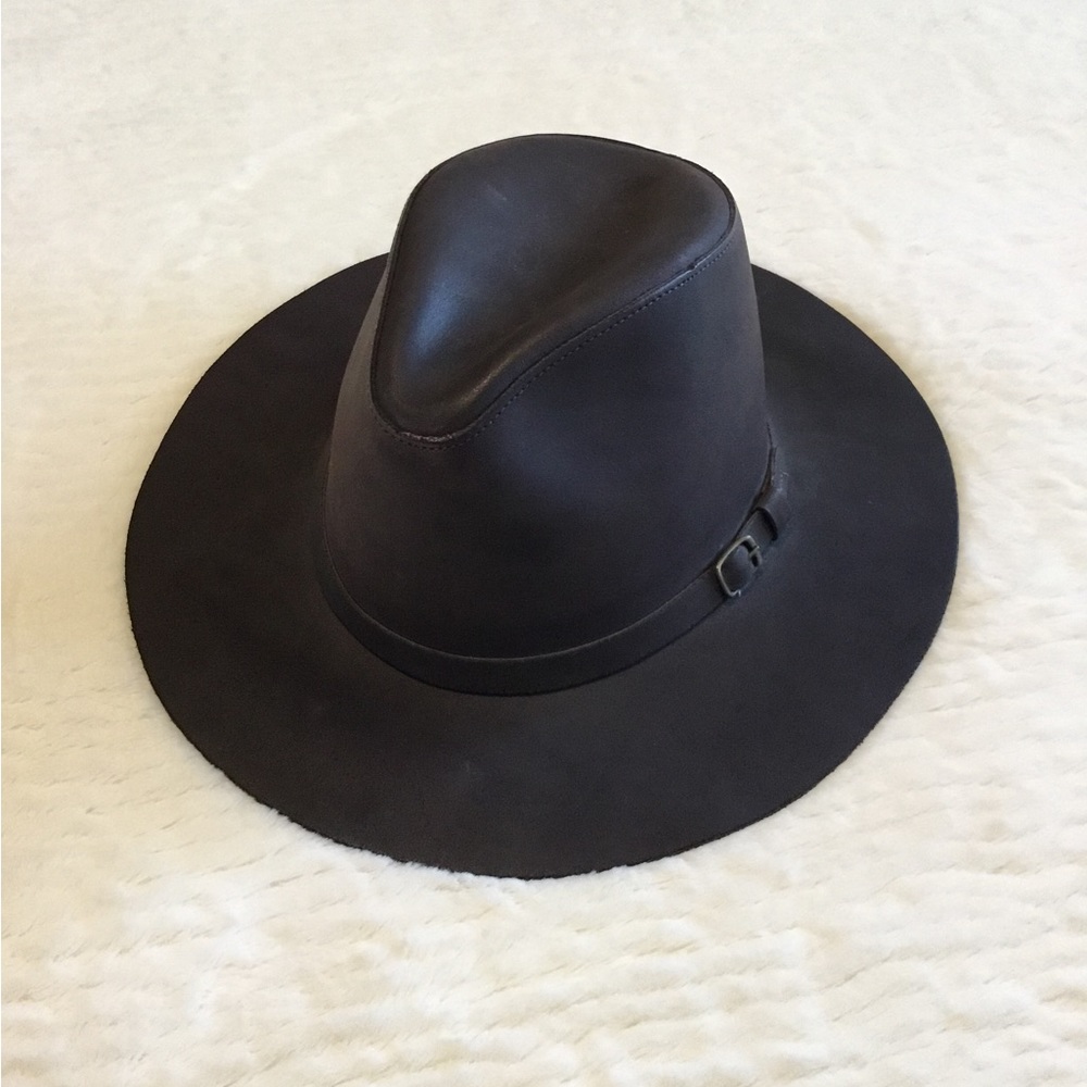 Henschel Co. Leather Brown Hat Sz.M